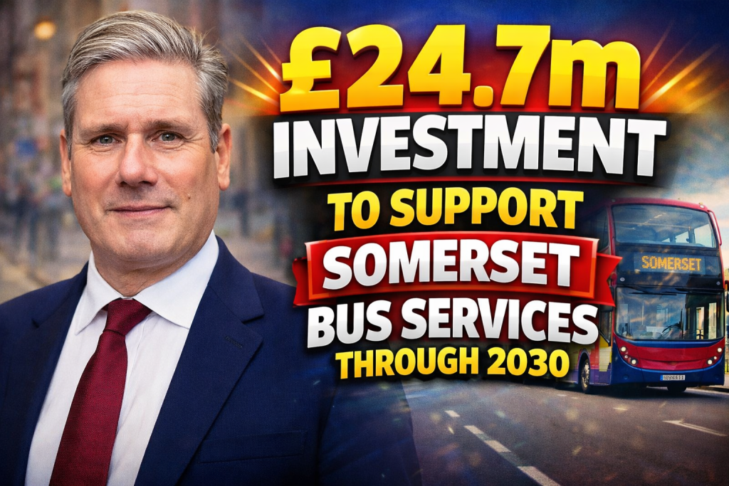 Confirmed £24.7m Investment to Support Somerset Bus Services Through 2030