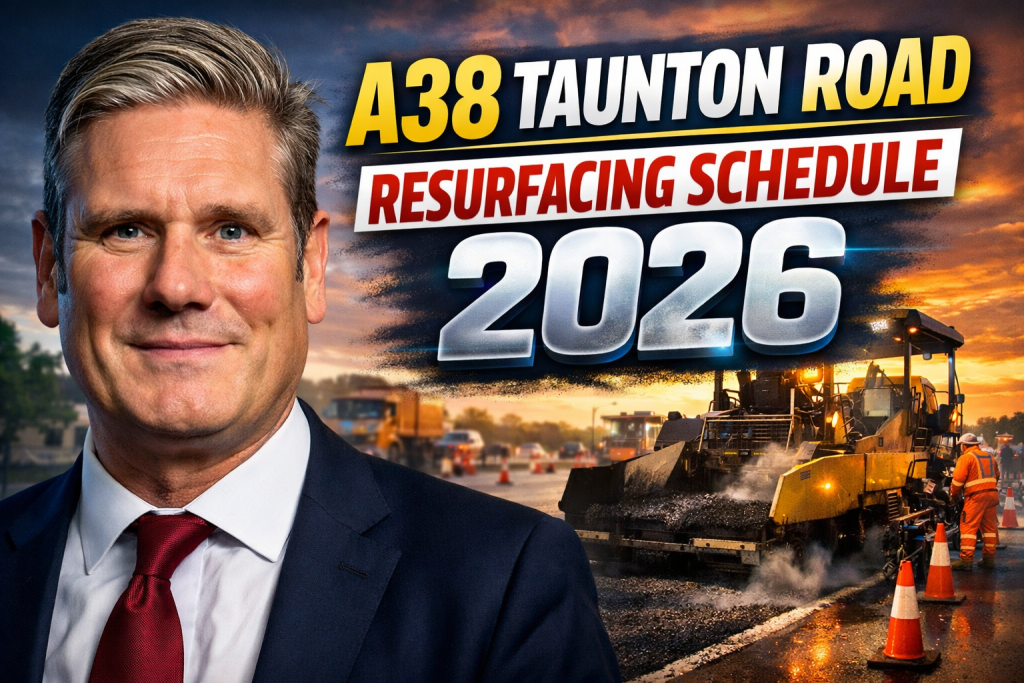 A38 Taunton Road Resurfacing Schedule 2026 Bridgwater Closures and Somerset Council Roadworks Update