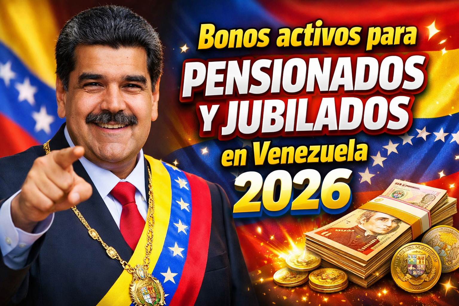 Bonos activos para pensionados y jubilados en Venezuela 2026 lista actualizada