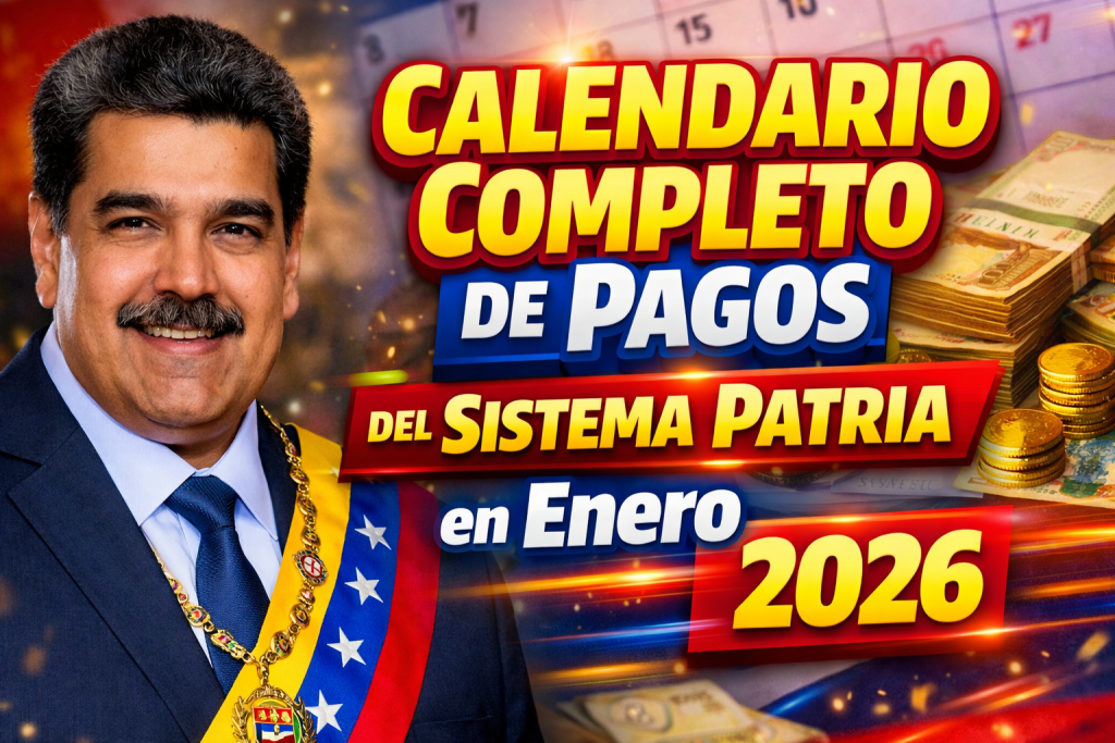 Calendario Completo de Pagos del Sistema Patria en Enero 2026 Fechas y Montos Oficiales