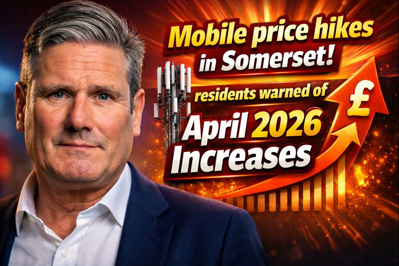 Mobile price hikes in Somerset residents warned of April 2026 increases