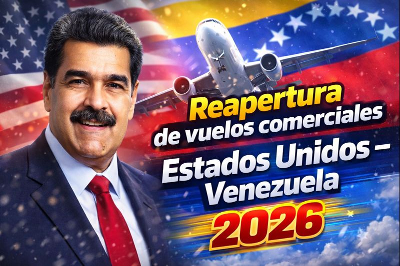 Reapertura de vuelos comerciales Estados Unidos – Venezuela 2026 claves, fechas y aerolíneas