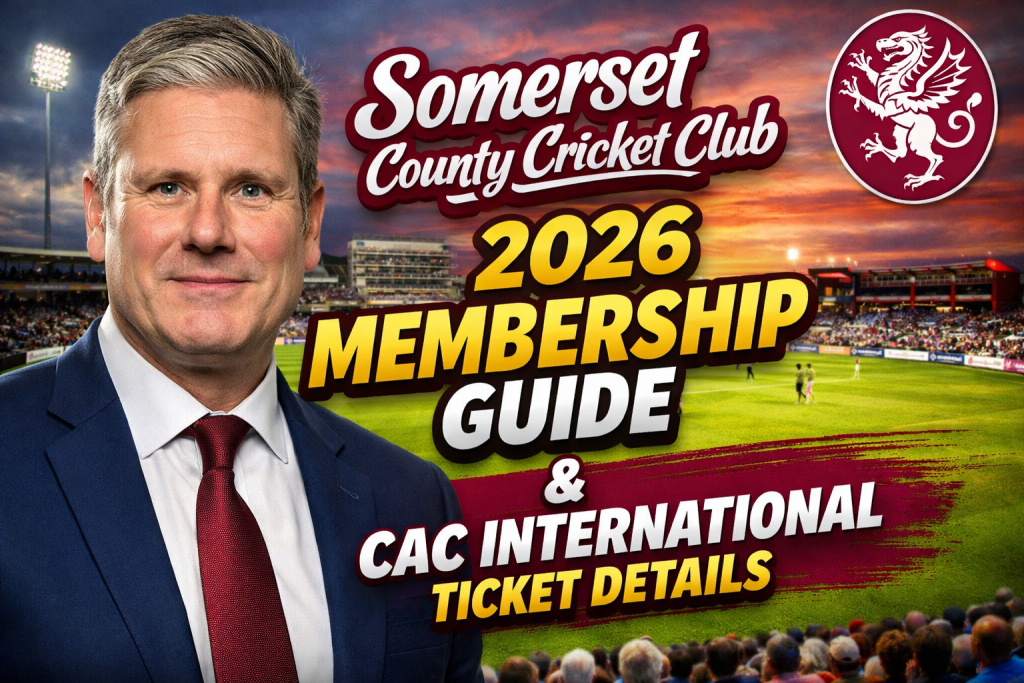 Somerset County Cricket Club 2026 Membership Guide & CAC International Ticket Details