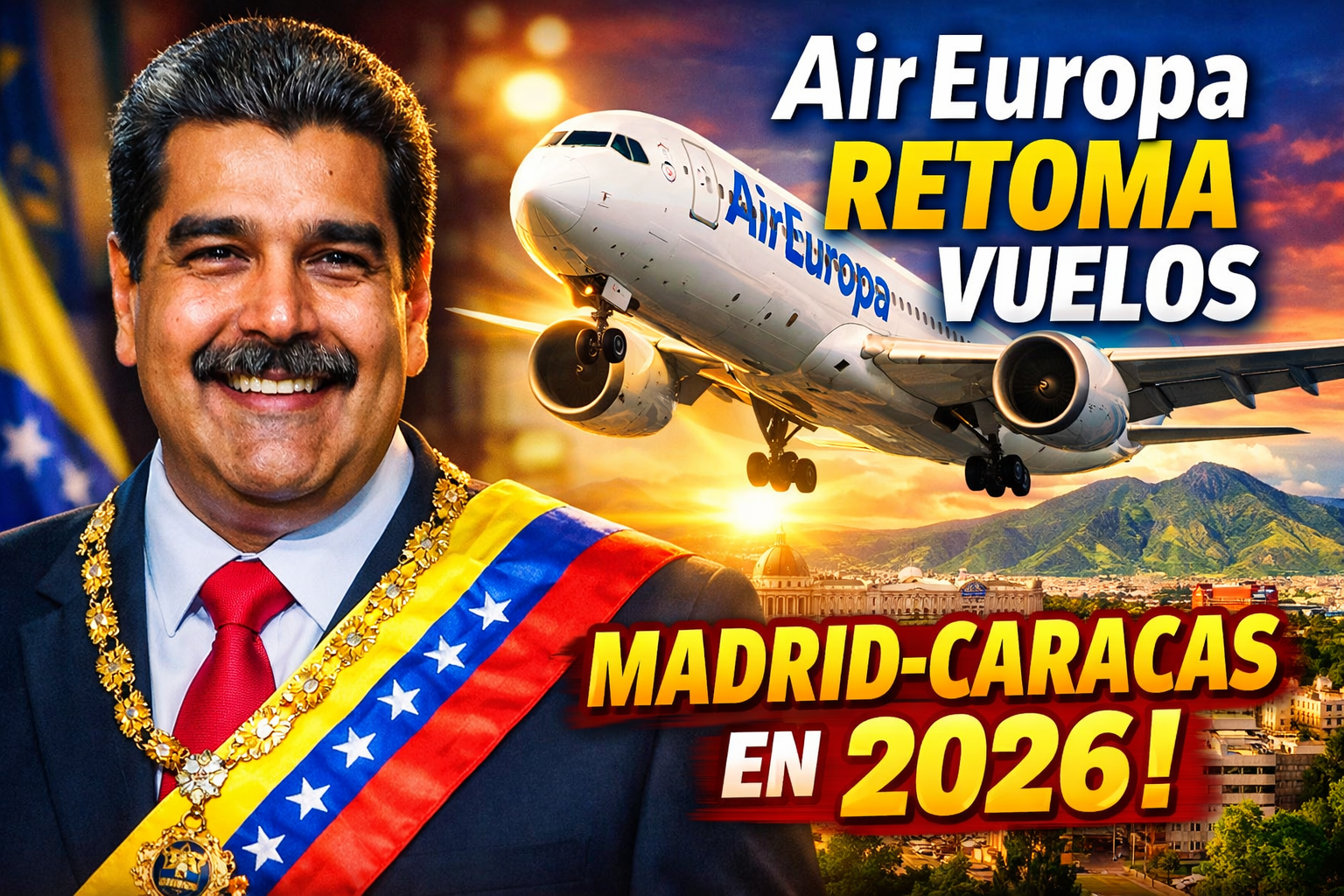 Air Europa retoma vuelos Madrid-Caracas en 2026 así se reactivan las rutas España-Venezuela