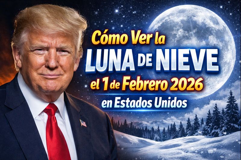 Cómo Ver la Luna de Nieve el 1 de Febrero 2026 en Estados Unidos Guía Completa