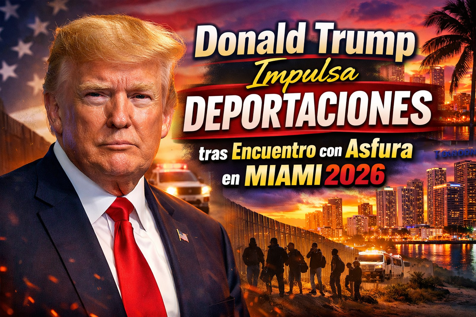 Donald Trump Impulsa Deportaciones tras Encuentro con Asfura en Miami 2026 Agenda de Seguridad EE. UU.–Honduras