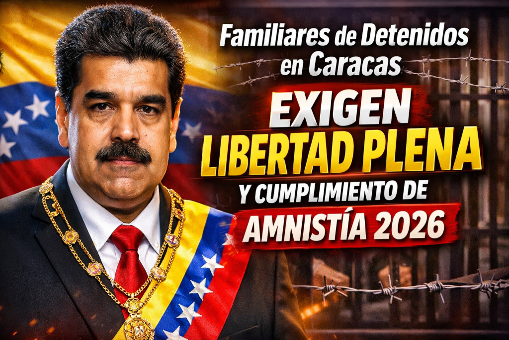 Familiares de detenidos en Caracas exigen libertad plena y cumplimiento de amnistía 2026 (2)