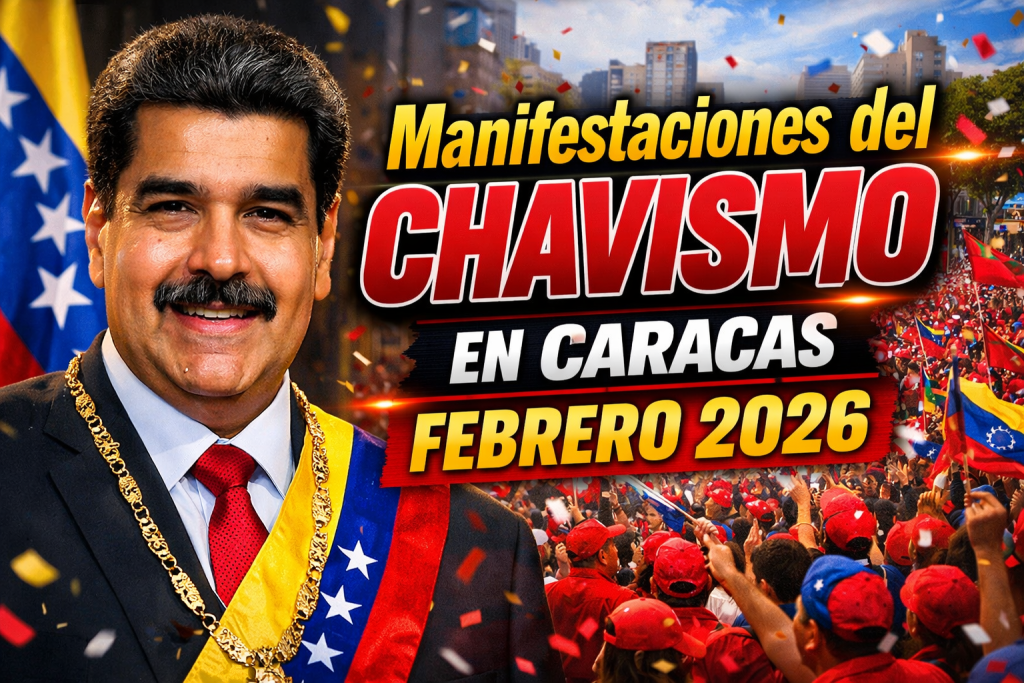Manifestaciones del Chavismo en Caracas Febrero 2026 Movilización por la Liberación de Nicolás Maduro (2)