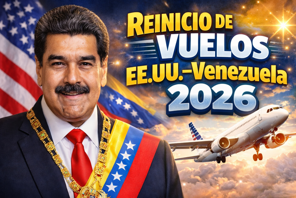 Reinicio de Vuelos EE.UU.–Venezuela 2026 Trump Anuncia Apertura del Espacio Aéreo