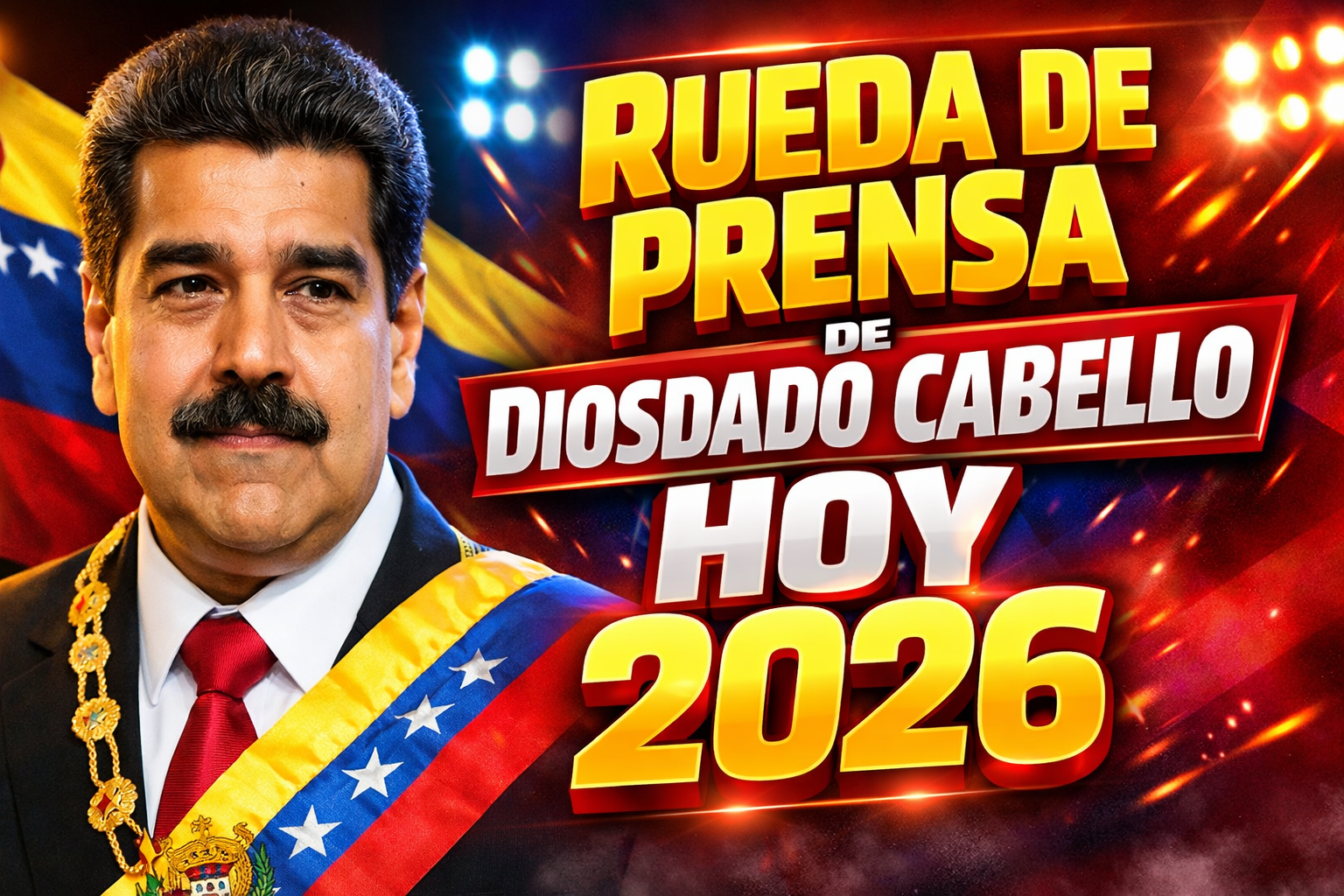 Rueda de prensa de Diosdado Cabello hoy 2026 anuncios clave del PSUV y declaraciones completas