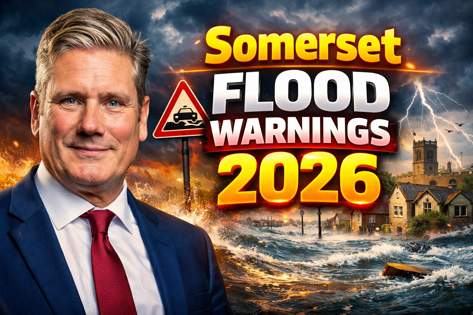 Somerset Flood Warnings 2026 Storm Chandra Triggers Major Incident in South West England